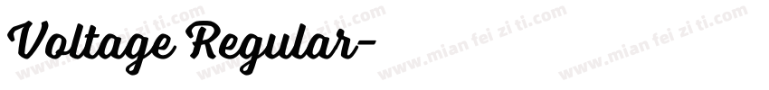 Voltage Regular字体转换